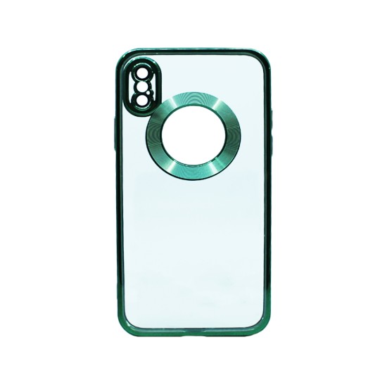 Hard Silicone Case with Camera Protector for Apple iPhone X/10 Green